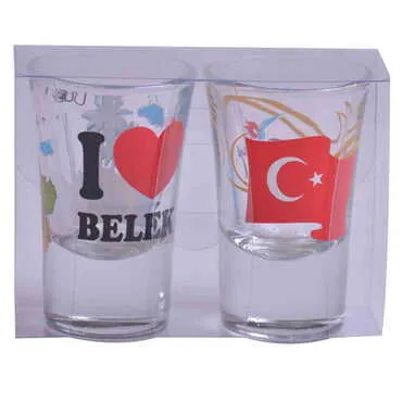 Belek Themed Shot Glass Set of 2 Pcs - 3
