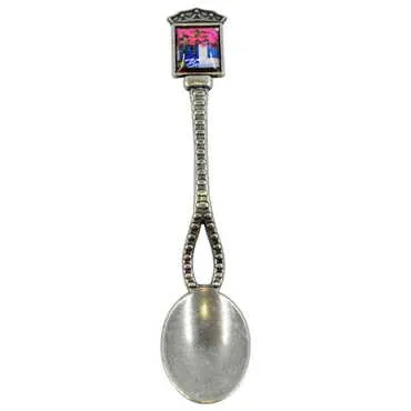 Bodrum Themed Decorative Metal Spoon - 5