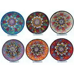 Turkish Ceramic Relief Bowl 16 cm - 4