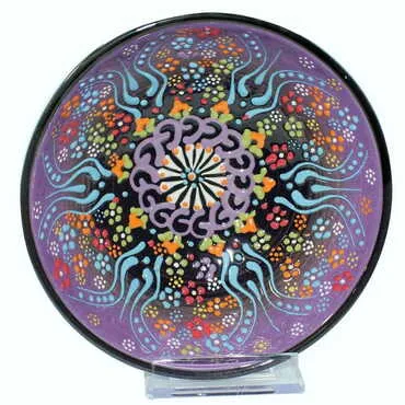Turkish Ceramic Relief Bowl 16 cm - 8