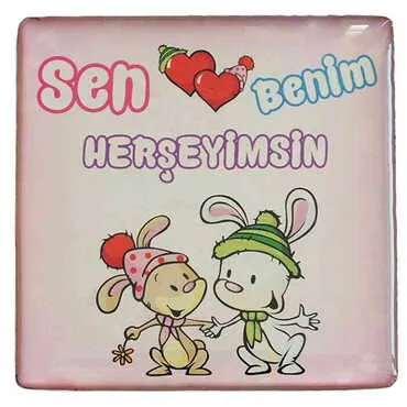 Toptan Sevgiliye Özel Myros Kare Magnet 65x65 mm - 6
