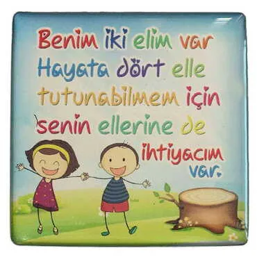 Toptan Sevgiliye Özel Myros Kare Magnet 65x65 mm - 10