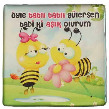 Toptan Sevgiliye Özel Myros Kare Magnet 65x65 mm - 14