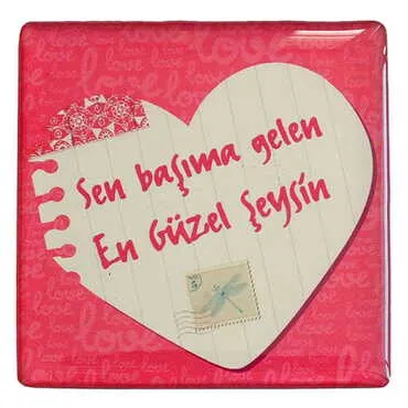 Toptan Sevgiliye Özel Myros Kare Magnet 65x65 mm - 18