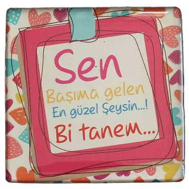Toptan Sevgiliye Özel Myros Kare Magnet 65x65 mm - 28