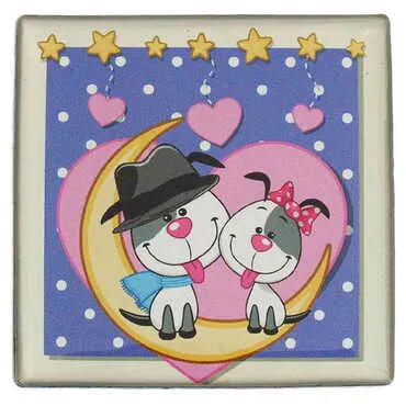 Toptan Sevgiliye Özel Myros Kare Magnet 65x65 mm - 33