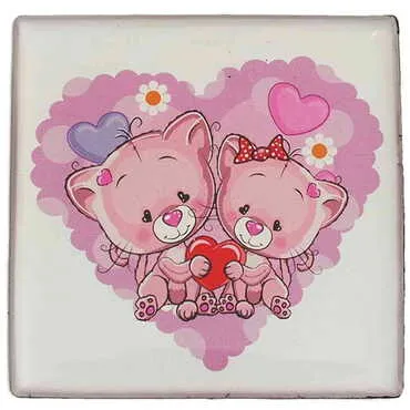 Toptan Sevgiliye Özel Myros Kare Magnet 65x65 mm - 35