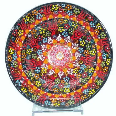 Turkish Ceramic Relief Bowl 20 cm - 12