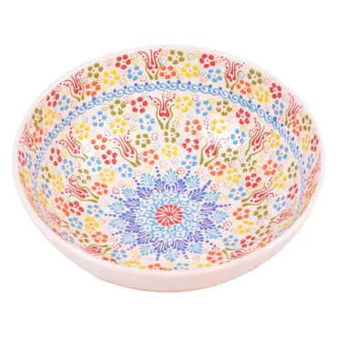 Turkish Ceramic Relief Bowl 30 cm - 11