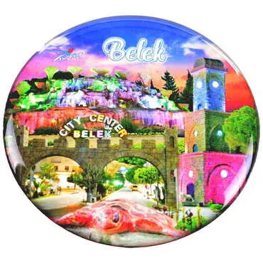 Toptan Belek Temalı Myros Yuvarlak Magnet 67 mm - 6