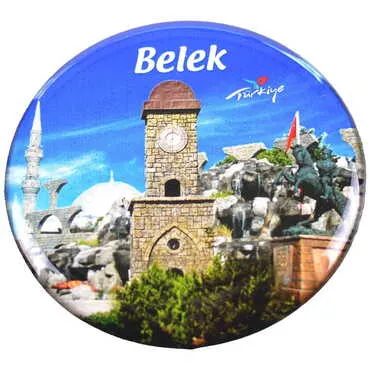 Toptan Belek Temalı Myros Yuvarlak Magnet 67 mm - 9