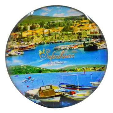 Toptan Sığacık Temalı Myros Yuvarlak Magnet 67 mm - 8