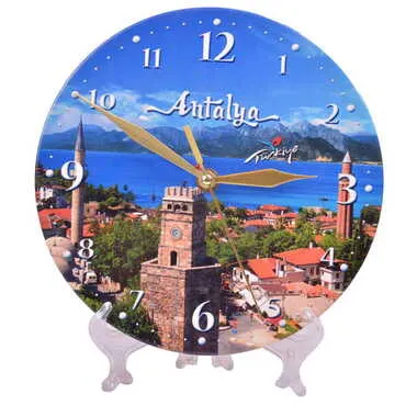 Toptan Antalya Temalı Seramik Saat 20 cm - 5