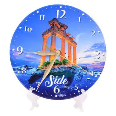 Side Themed Ceramic Wall Clock 20 Cm - 8