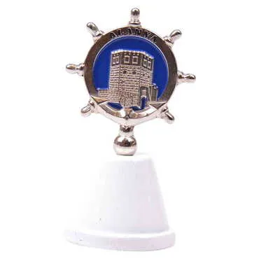 Alanya Themed Metal Enamel Hand Bell - 3
