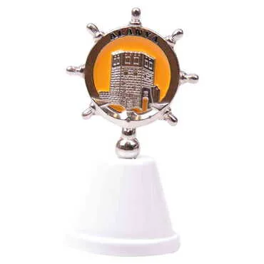Alanya Themed Metal Enamel Hand Bell - 6