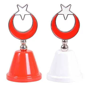 Turkey Themed Metal Enamel Hand Bell - 2