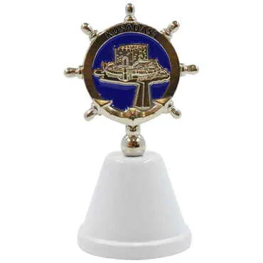 Kusadasi Themed Metal Enamel Hand Bell - 3