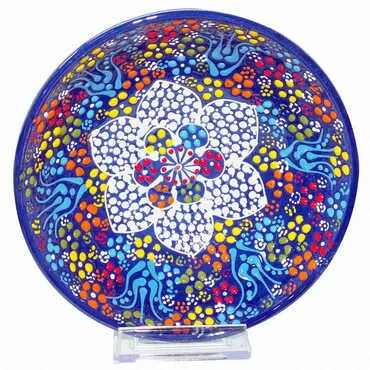 Turkish Ceramic Pearl Bowl 16 cm - 7
