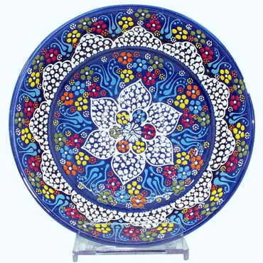 Turkish Ceramic Pearl Bowl 20 cm - 11