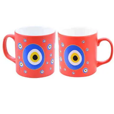 Evil Eye Themed Ceramic Custom Printed Mug - 13