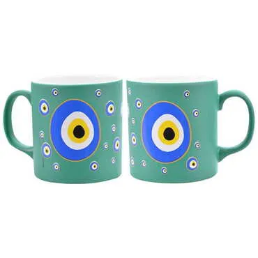 Evil Eye Themed Ceramic Custom Printed Mug - 16
