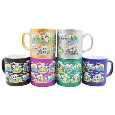 Cesme Region Themed Customised Serigraphy Printed Ceramic Mug 82x90 mm - 4