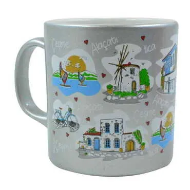 Cesme Region Themed Customised Serigraphy Printed Ceramic Mug 82x90 mm - 9