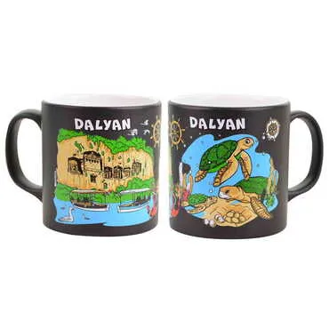 Dalyan Themed Customised Serigraphy Printed Ceramic Mug 82x90 mm - 7