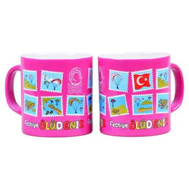 Fethiye Region Themed Customised Serigraphy Printed Ceramic Mug 82x90 mm - 8