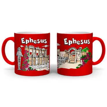 Museum Themed Customised Serigraphy Printed Ceramic Mug 82x90 mm - 4