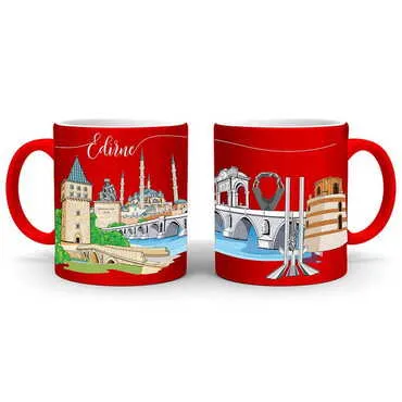 City Themed Customised Serigraphy Printed Ceramic Mug 82x90 mm - 4