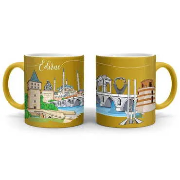 City Themed Customised Serigraphy Printed Ceramic Mug 82x90 mm - 11
