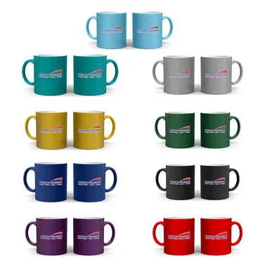 Cable Card Themed Customised Serigraphy Printed Ceramic Mug 82x90 mm - 2