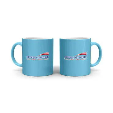 Cable Card Themed Customised Serigraphy Printed Ceramic Mug 82x90 mm - 3