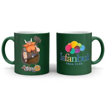 Theme Park Themed Customised Serigraphy Printed Ceramic Mug 82x90 mm - 9