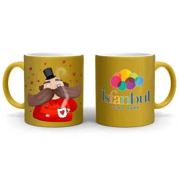 Theme Park Themed Customised Serigraphy Printed Ceramic Mug 82x90 mm - 11