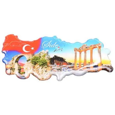 Toptan Side Temalı Myros Türki̇ye Hari̇ta Magnet - 4