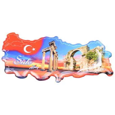 Toptan Side Temalı Myros Türki̇ye Hari̇ta Magnet - 5