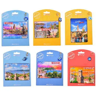 Toptan Antalya Temalı Myros Kartonetli Magnet - 2