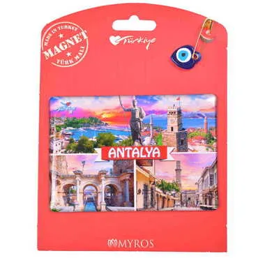 Toptan Antalya Temalı Myros Kartonetli Magnet - 4