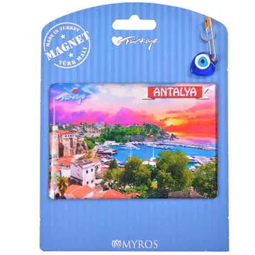 Toptan Antalya Temalı Myros Kartonetli Magnet - 8