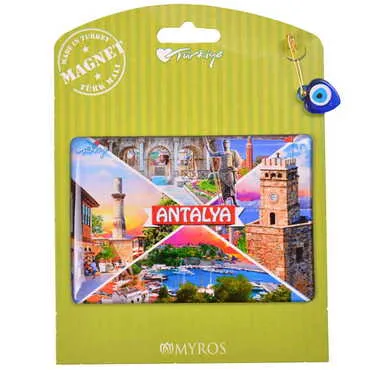 Toptan Antalya Temalı Myros Kartonetli Magnet - 14