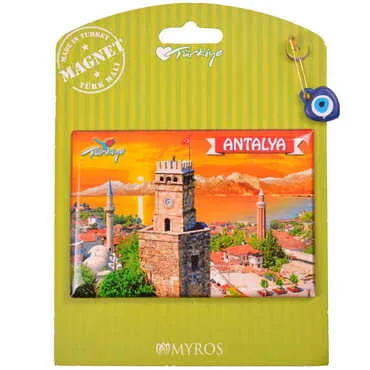 Toptan Antalya Temalı Myros Kartonetli Magnet - 20