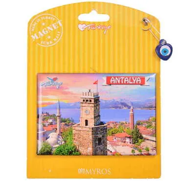Toptan Antalya Temalı Myros Kartonetli Magnet - 22
