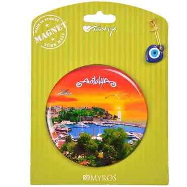 Toptan Antalya Temalı Myros Kartonetli Magnet - 23
