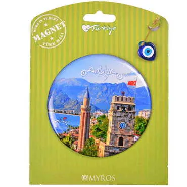 Toptan Antalya Temalı Myros Kartonetli Magnet - 25