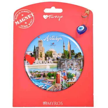 Toptan Antalya Temalı Myros Kartonetli Magnet - 26