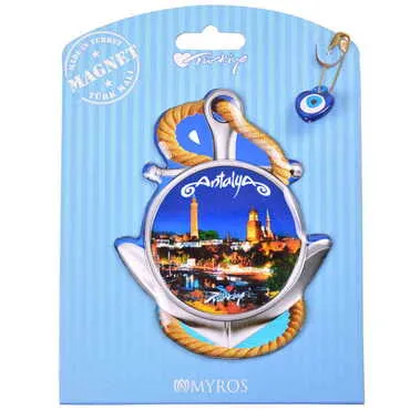 Toptan Antalya Temalı Myros Kartonetli Magnet - 30