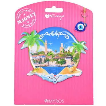 Toptan Antalya Temalı Myros Kartonetli Magnet - 33